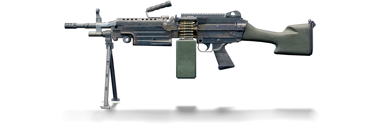 M249 PUBG Mobile, light machine gun magazine besar suppressing fire 2026